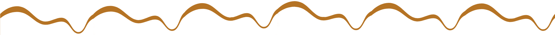 Brown wavy line resembling hills on a white background.